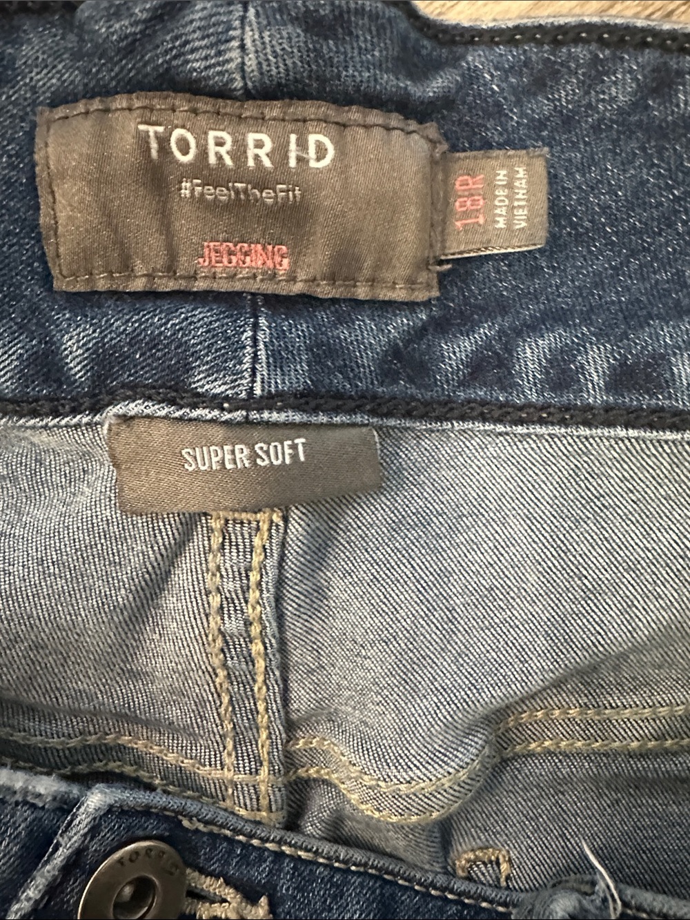 Torrid Dark Blue Skinny Jeggings - Picture 3 of 4